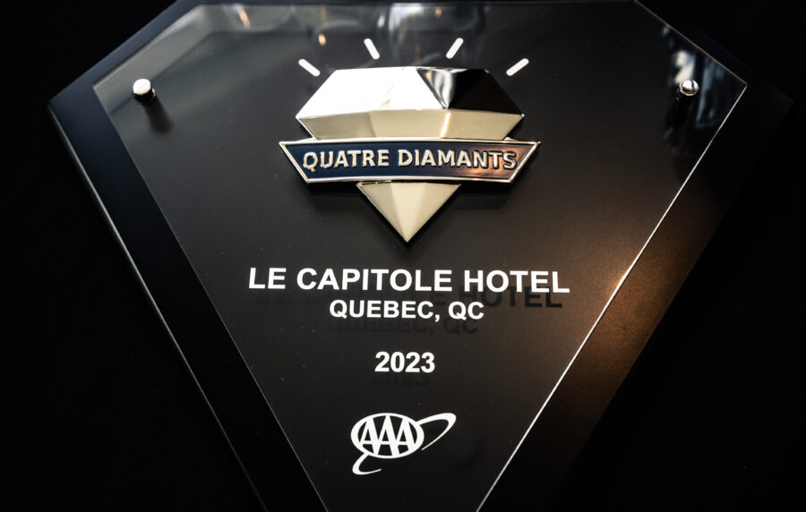 Le Capitole Hôtel se distingue et reçoit Quatre Diamants